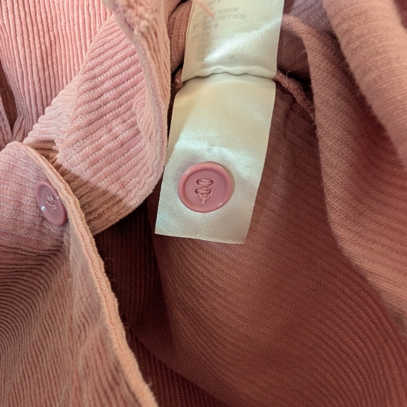 Monki Dusty Pink Corduroy Shirt - Picture 6 of 10